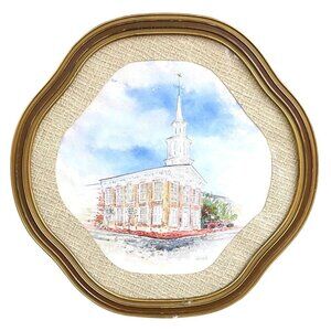 Ruth Sietman Watercolor – Cumberland Church Greenville TN – Signed 1977 Framed